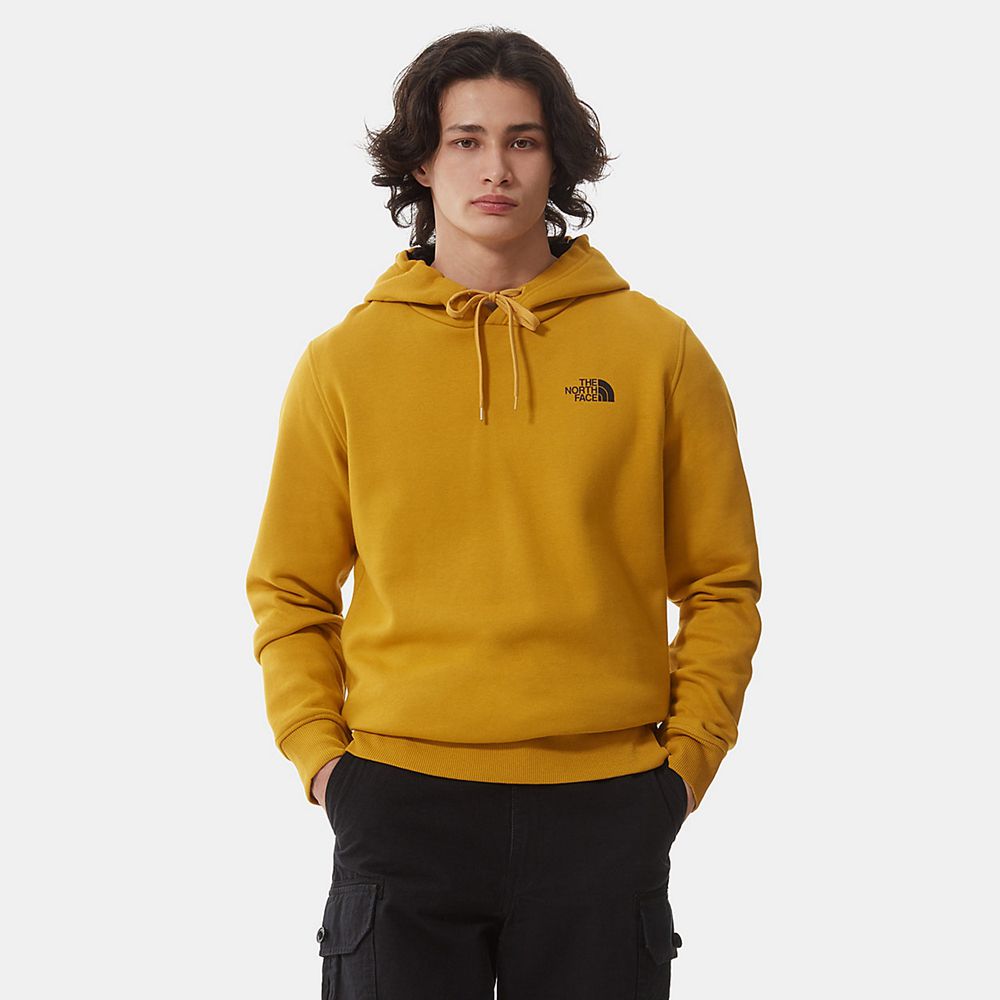 The North Face Hoodie Mens Australia - The North Face Seasonal Drew Peak Yellow (PVQ-627591)